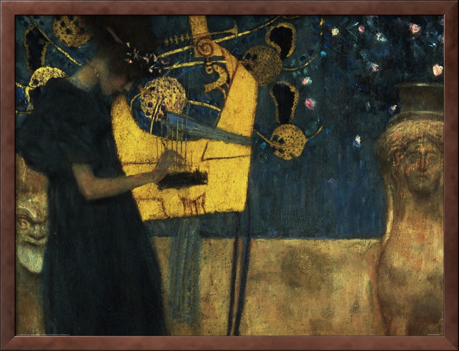 Musique, 1895 - Gustav Klimt Painting